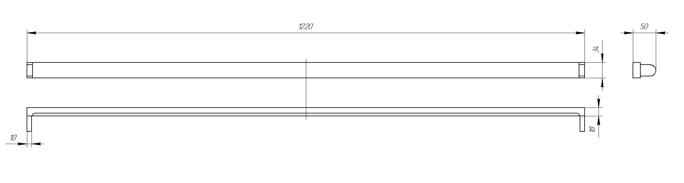 Светильник Эра SPO-801-0-001-120 IP20 под 1 светодиодную лампу T8 G13 LED 1200 мм