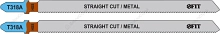 Пилка лобзиковая Fit T318A, для резки профилей, в том числе алюминиевых, 2 шт