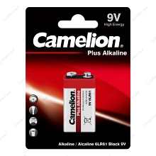 Батарейка крона Camelion 6LR61 Plus Alkaline BL-1 (6LR61-BP1, 9В) 1 шт.