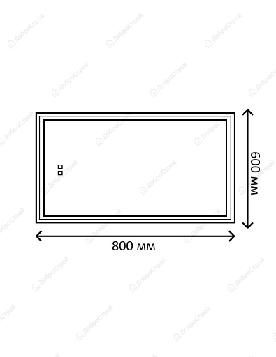 Зеркало Costabell  DW6080DF-05 60*80 см, сенсорный переключатель